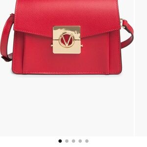 Valentino Red Leather Shoulder Bag